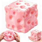 Cheese Squishy Stress Cube – Moldable Sensory Fidget Toy