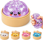 Glitter Squishy Toy with Holder – Soft Squeeze Sensory Fidget