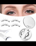 Magnetic False Eyelashes Kit with Applicator