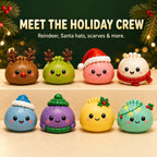2026 Christmas Dumpling Squishies Advent Calendar | 24-Day Countdown Gifts for Adults | Festive Table Decorations