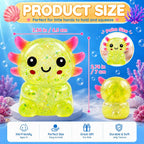 Glitter Axolotl Squishy Toy – Soft Sensory Squeeze Fidget