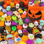 Mini Halloween Mochi Squishy Toys – 30/50 Pack Spooky Party Favors