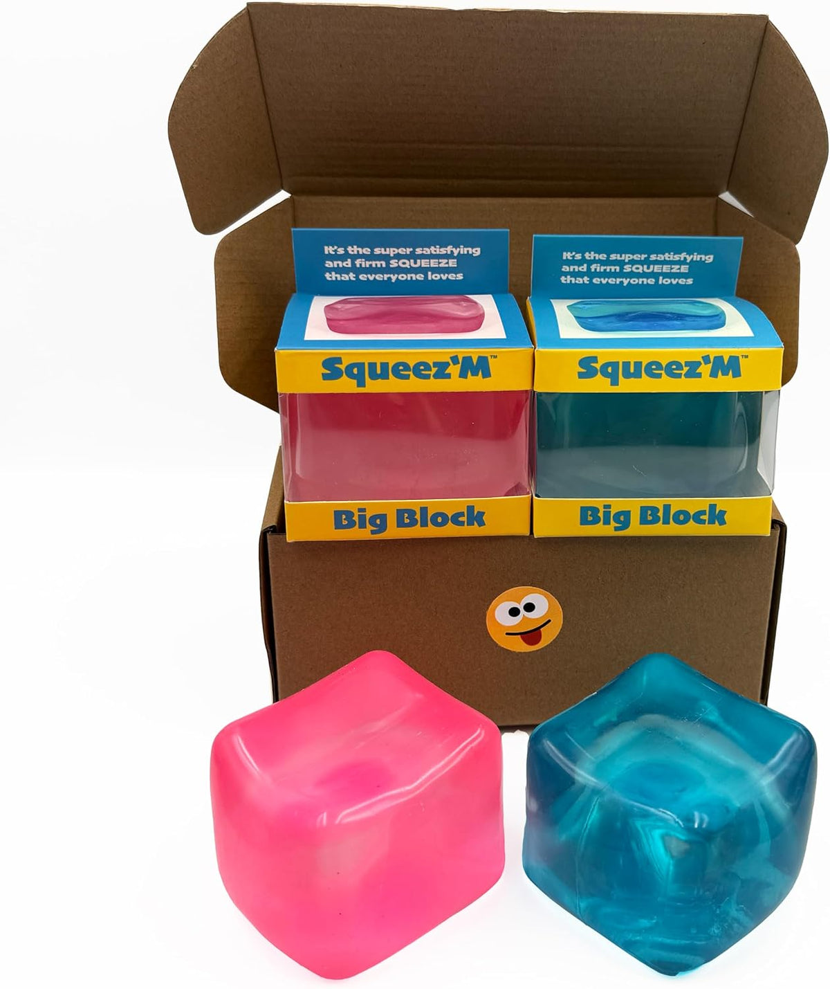 Oversized Gel Stress Cube – Squishy Sensory Fidget Toy