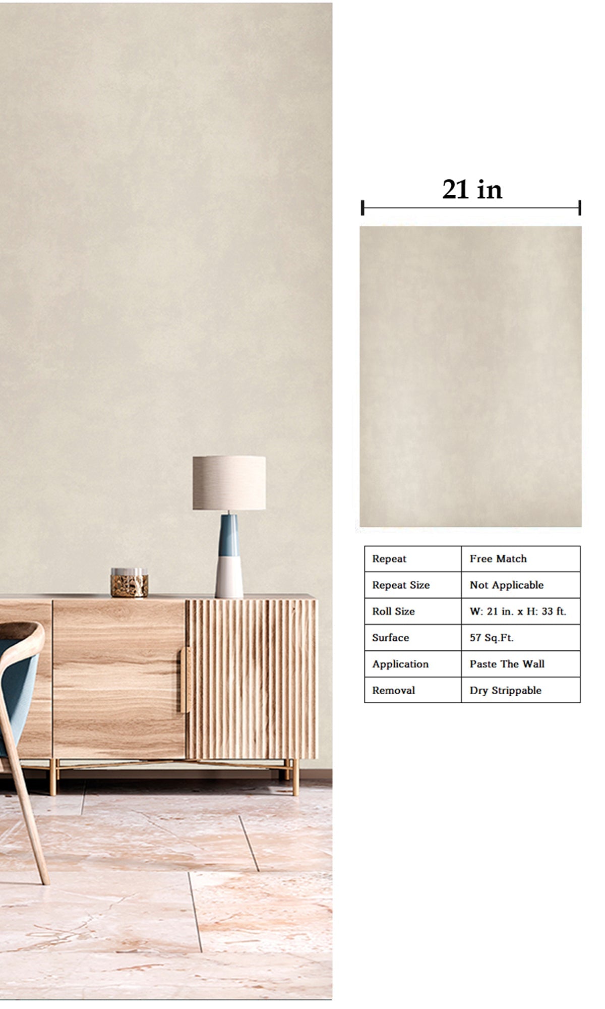 Designer Walls Velvet White Plain DW1002