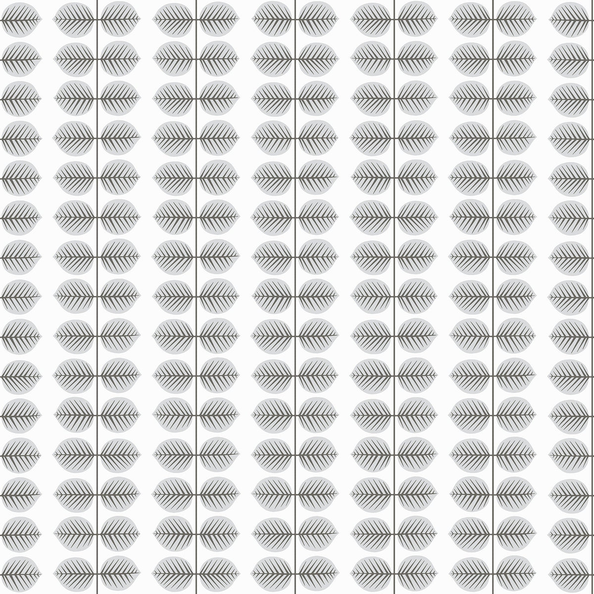 Wall Vision WV1751 Berså Grey Leaf Wallpaper