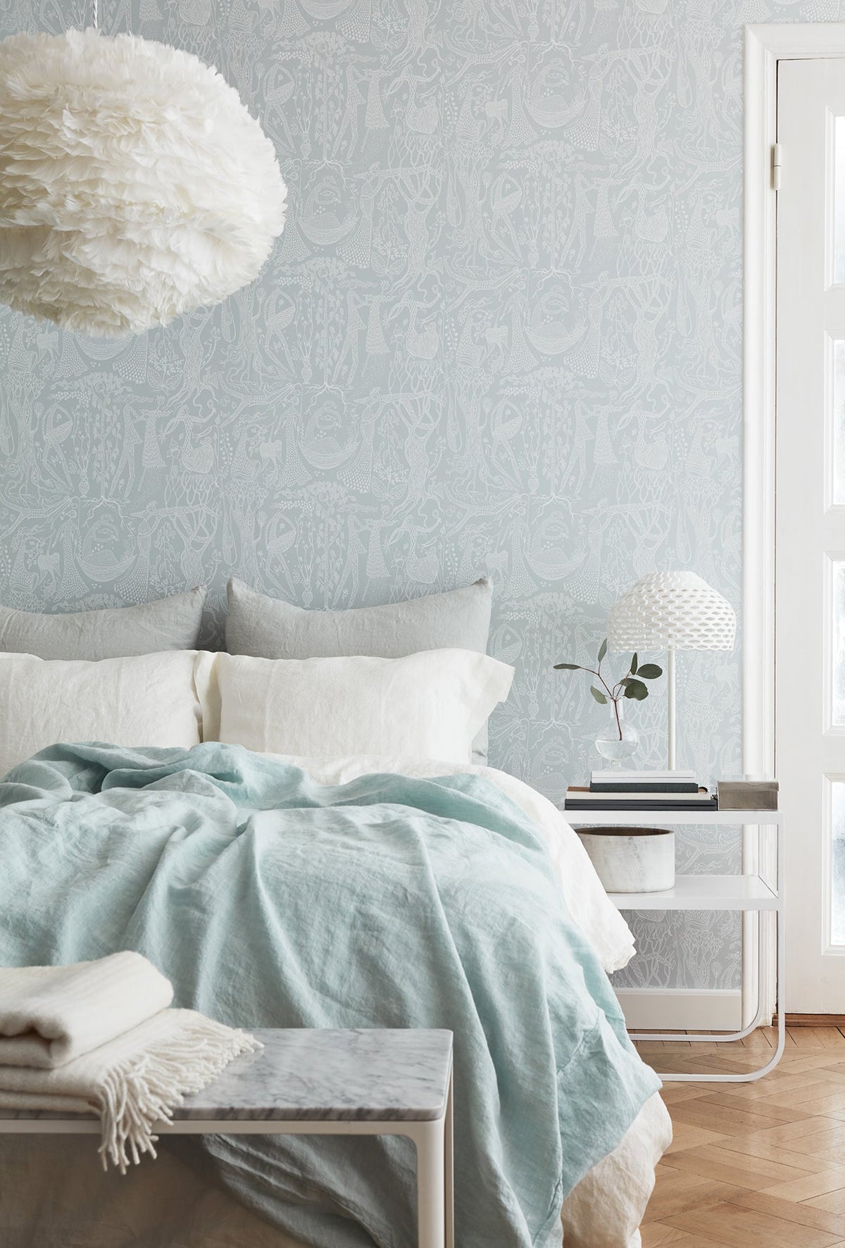Wall Vision WV1765 Poem d ´Amour Slate Folk Wallpaper